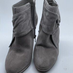 Gianni Bini Gladiator Suede Grey Suede Booties size 8